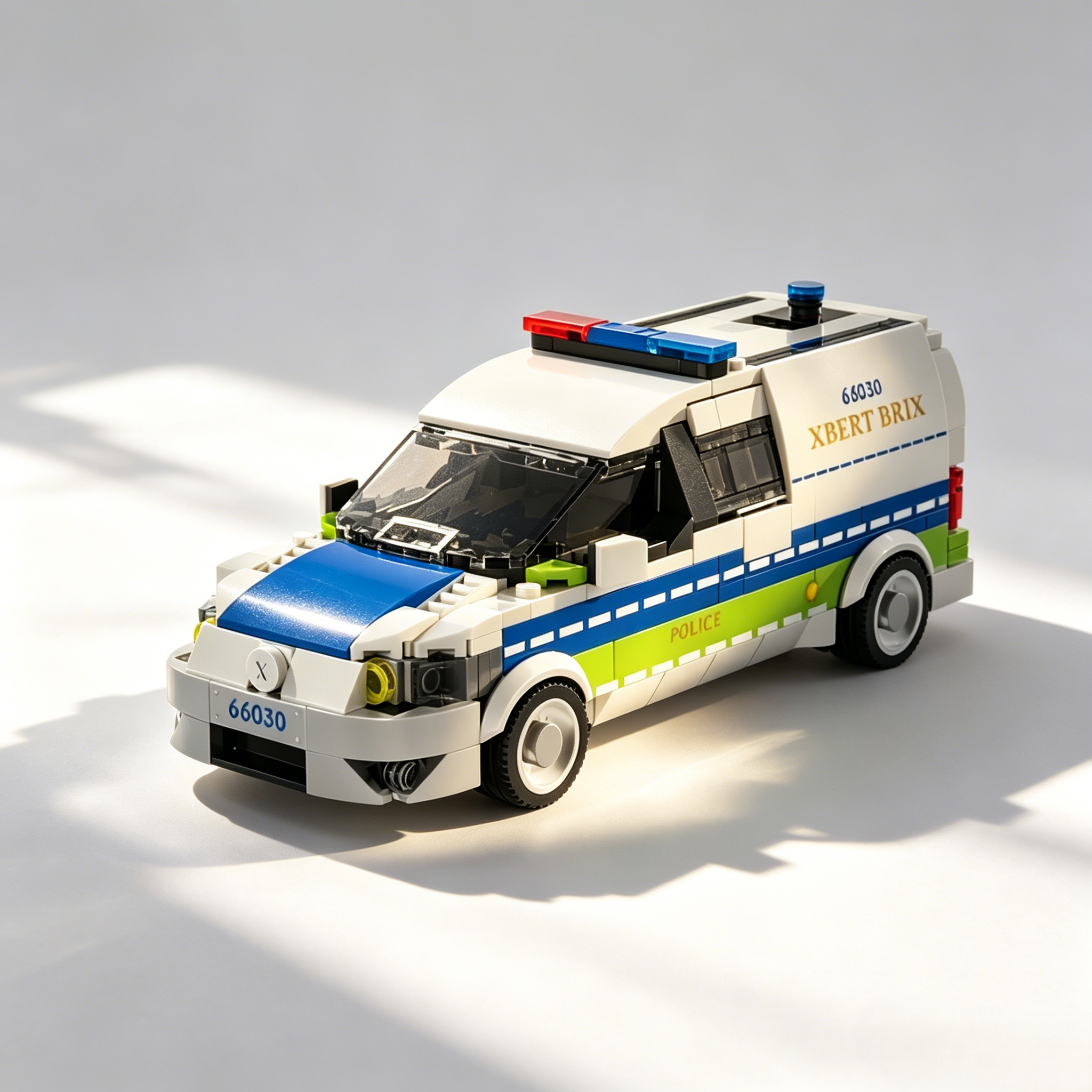 Storm Rush Police Car Building Blocks