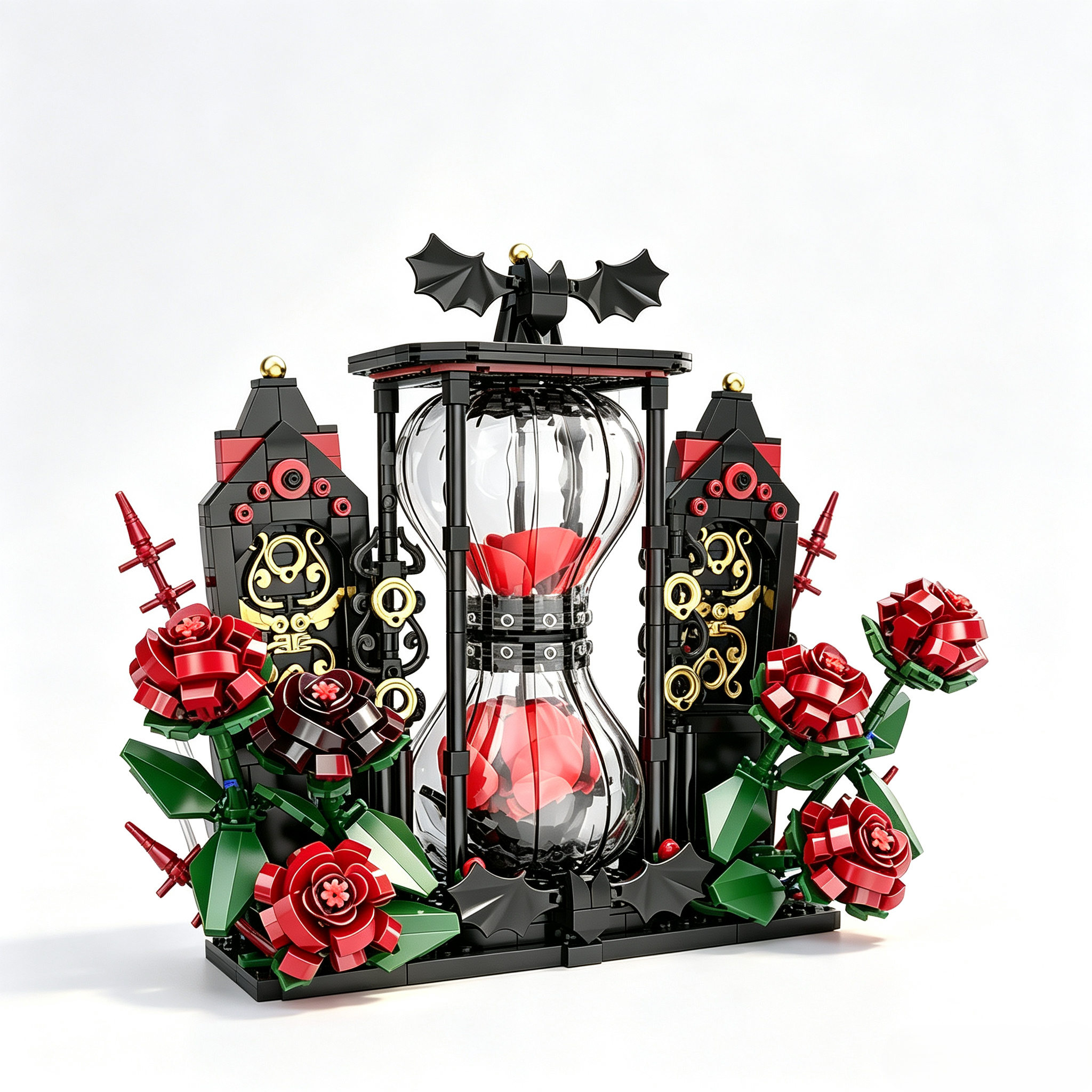 Midnight Rose Gothic Collector’s Building Block Set