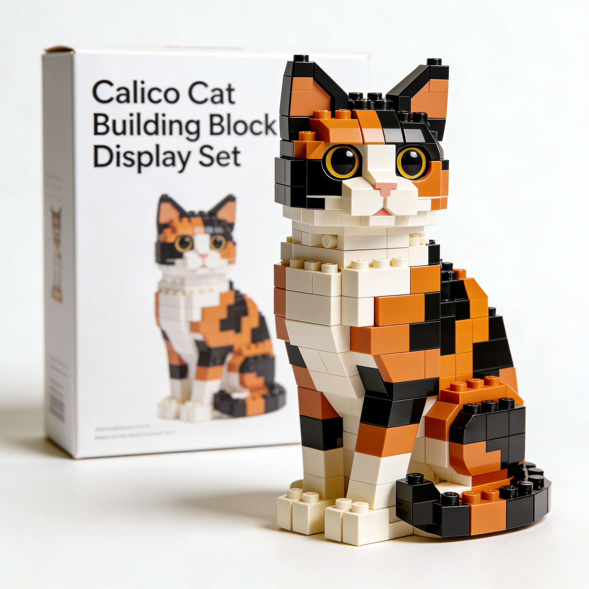 Brick Cats – Calico Cat Building Kit