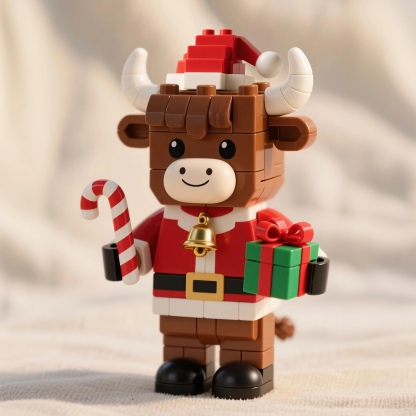 Us-bricks™ Highland Cow Christmas Brick Set🎄– 2025 Christmas Edition