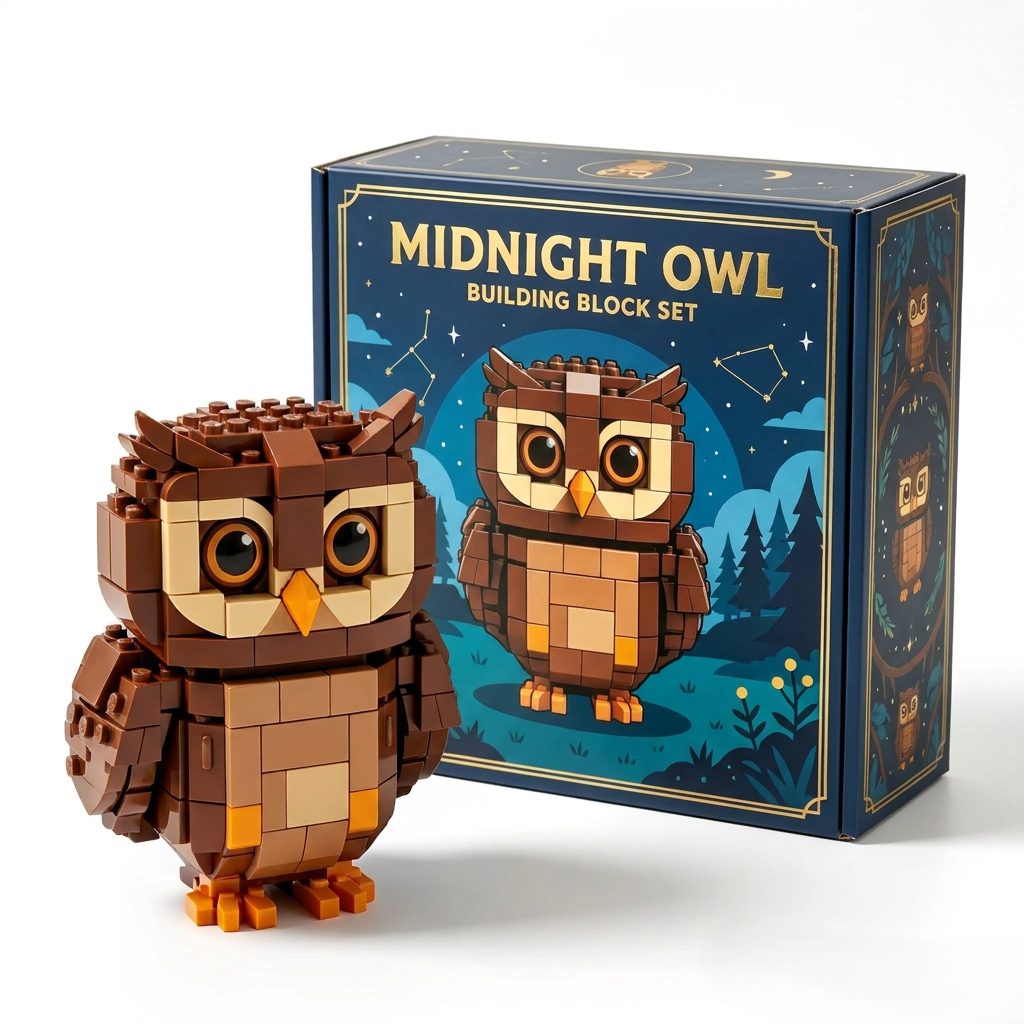 Midnight Owl Building Block Set