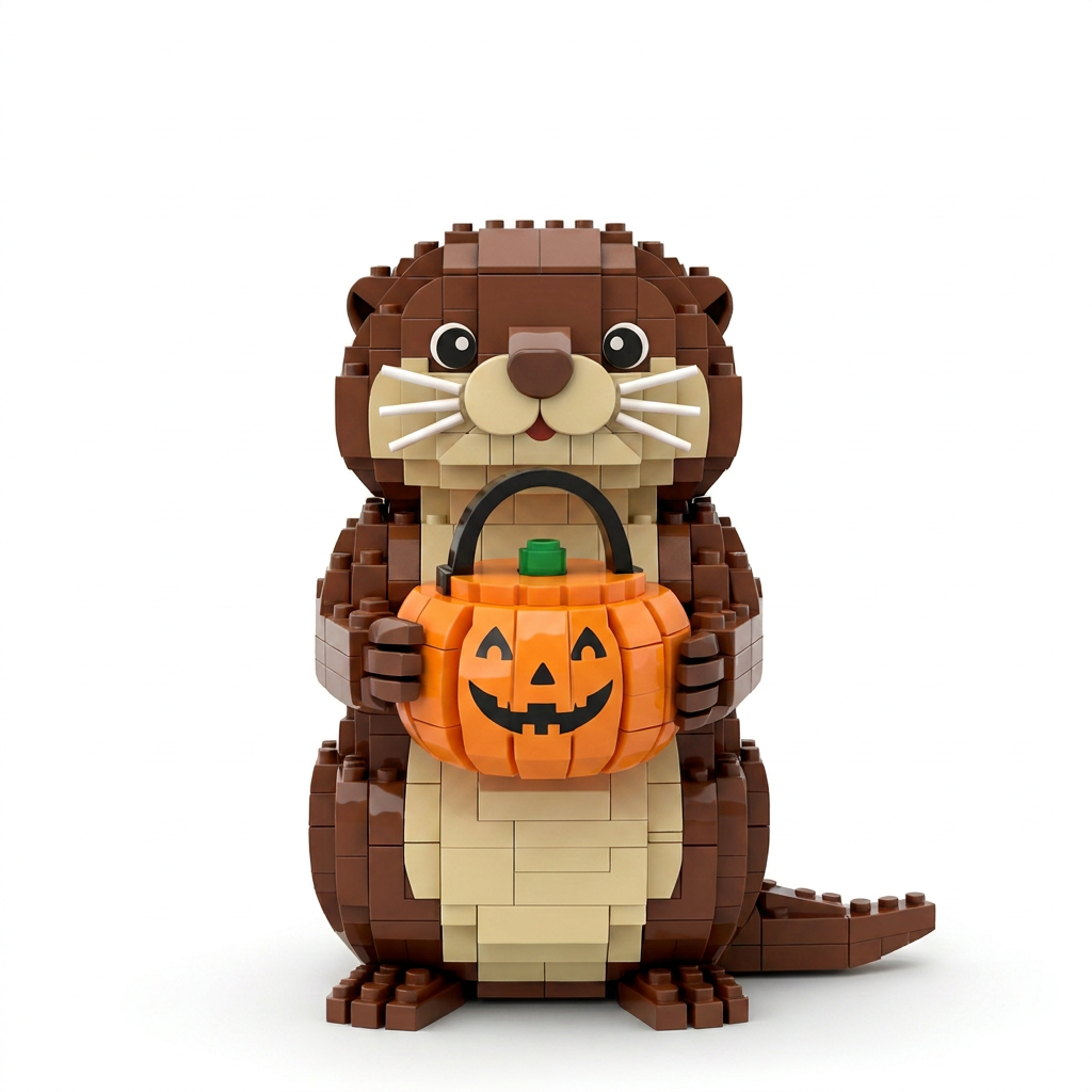 Trick-or-Treat Otter Building Block Set
