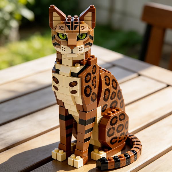 Brick Cats – Bengal Cat Building Kit