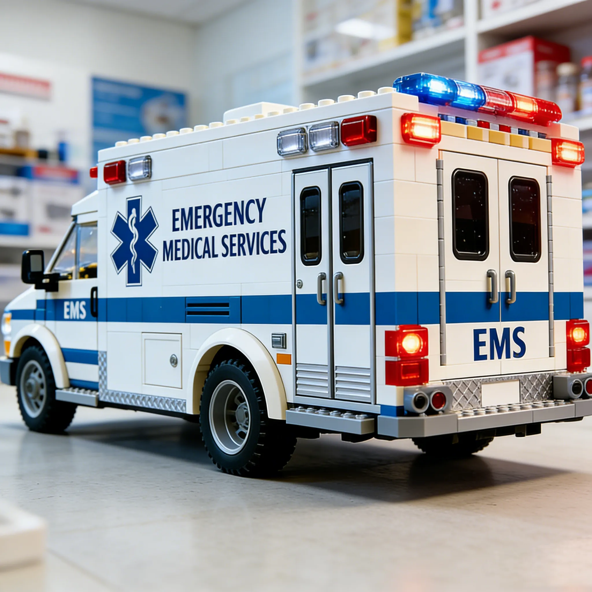 Emergency Rescue Ambulance Brick Set – Honor the Heroes Who Save Lives