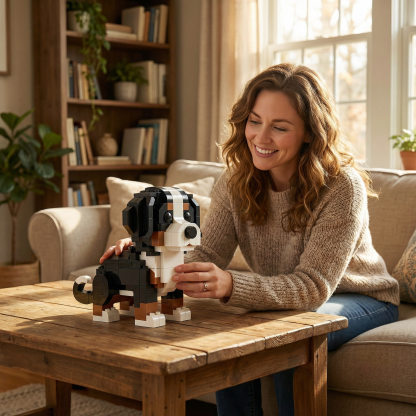 Brick Dogs—Bernese Mountain Dog  Brick Set