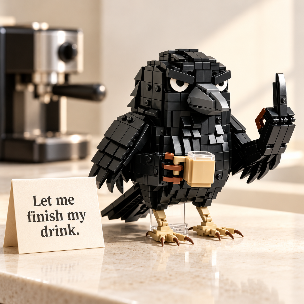 Sarcastic Crow Building Block Set