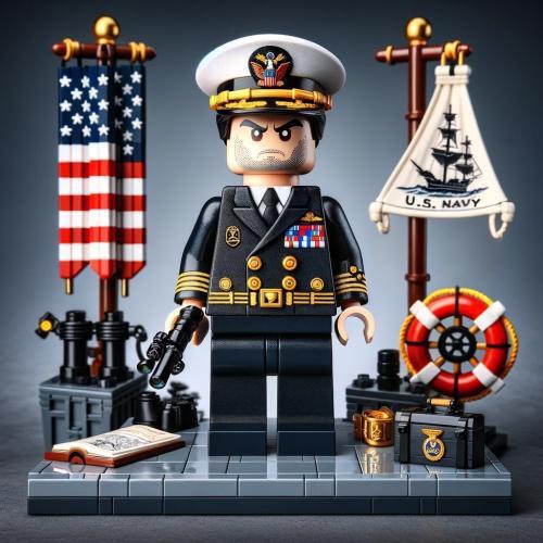 U.S. Military Patriotic Ornament Building Blocks