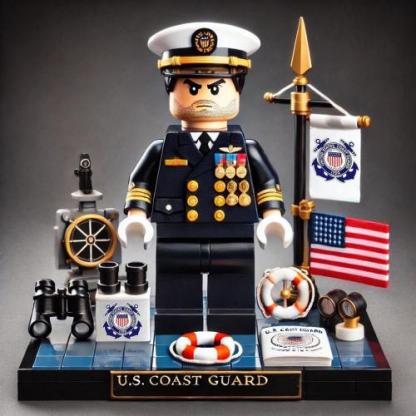 U.S. Military Patriotic Ornament Building Blocks
