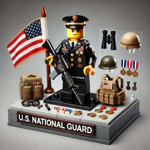 U.S. Military Patriotic Ornament Building Blocks