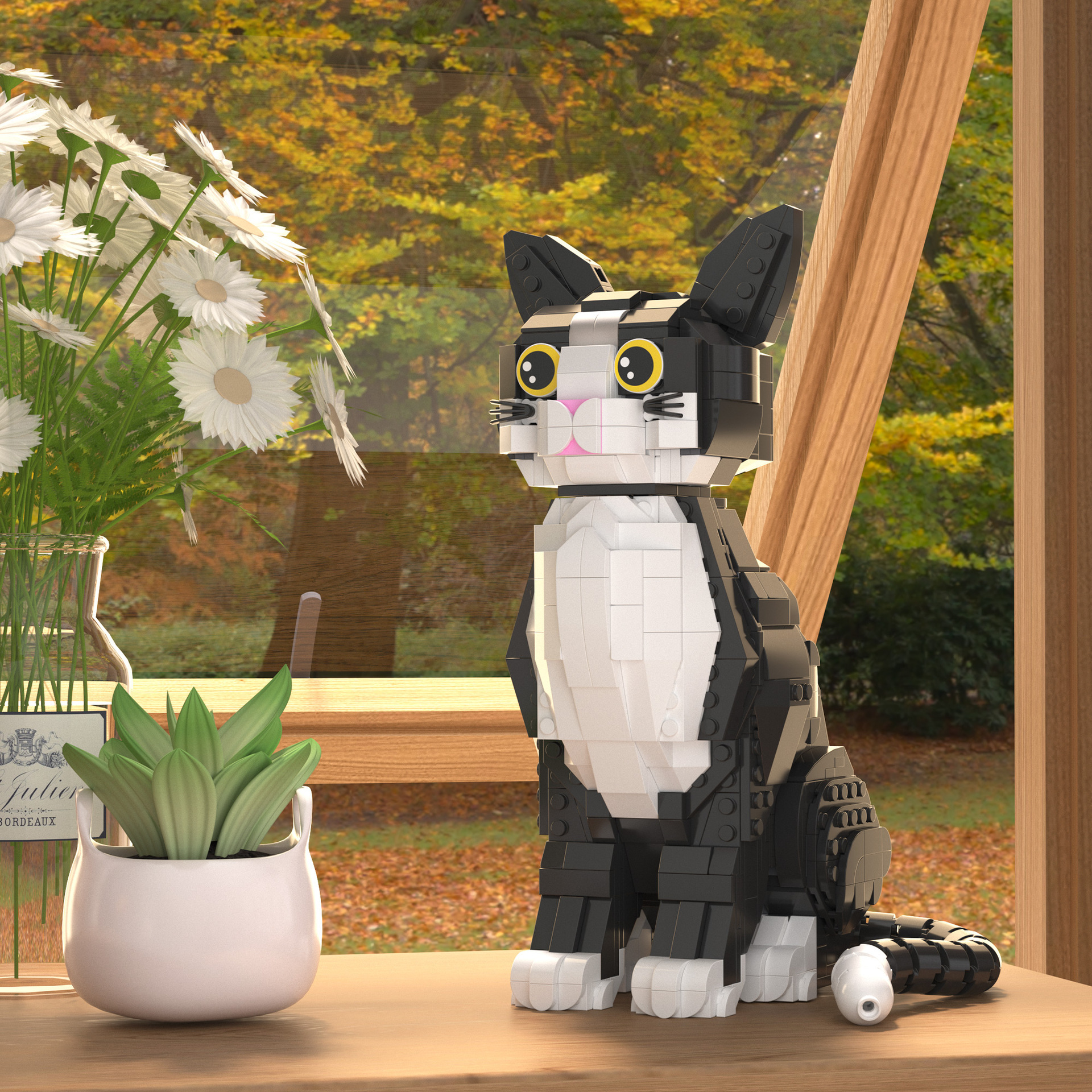 Forever Friend Cat Brick Figure 🧱💛