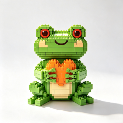 Love-Themed Animal Friends 6-Piece Building Block Set — Limited Edition