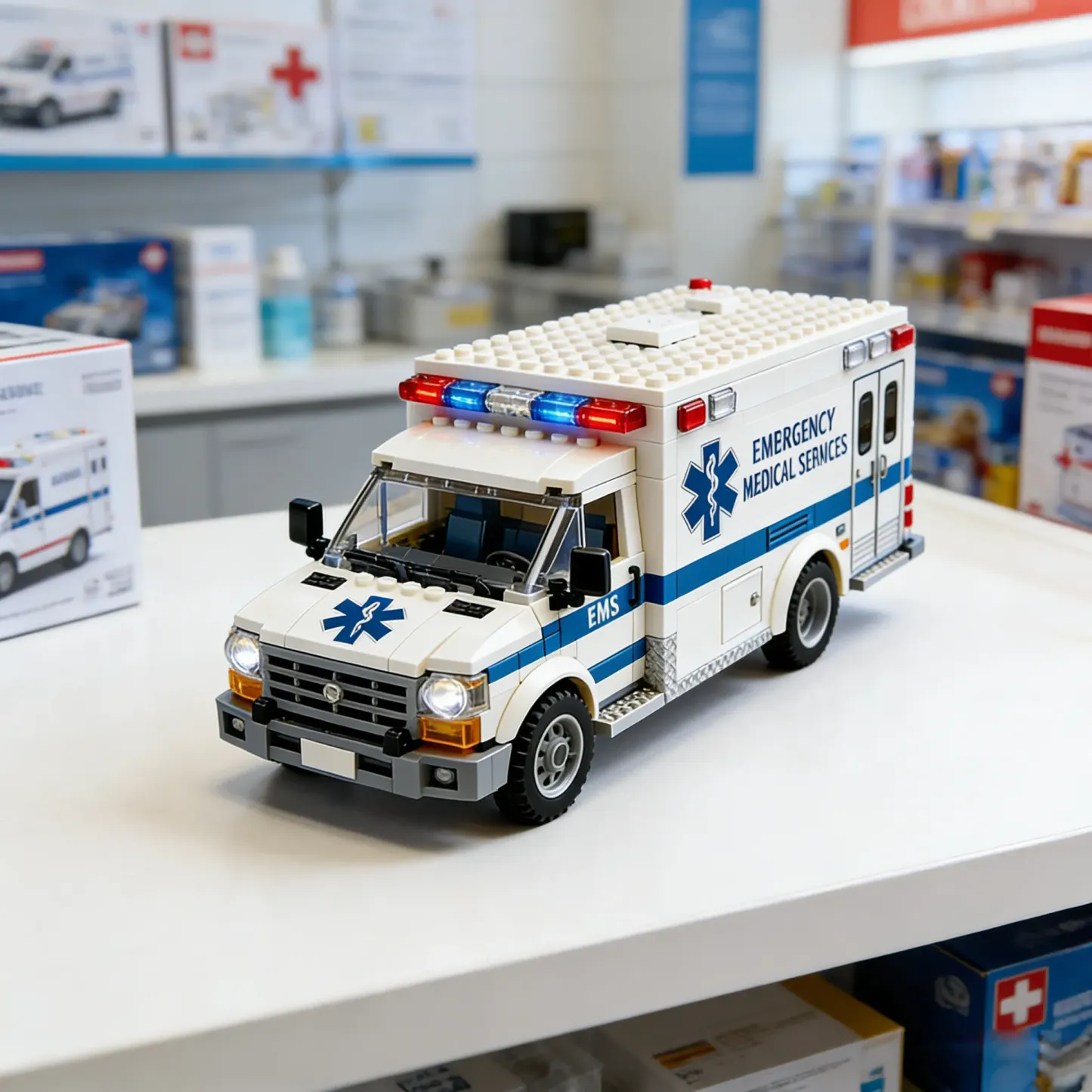 Emergency Rescue Ambulance Brick Set – Honor the Heroes Who Save Lives