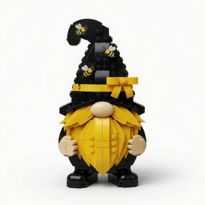 Bee Garden Gnome Building Block Set