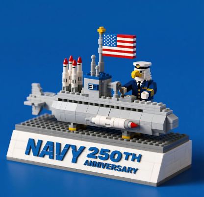 Navy 250th Anniversary Brick Set - Veterans Day Special Edition​🦅