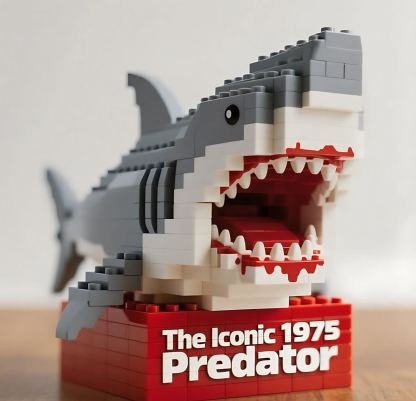 🦈 The Great White Shark Brick Set - 50th Anniversary Tribute​