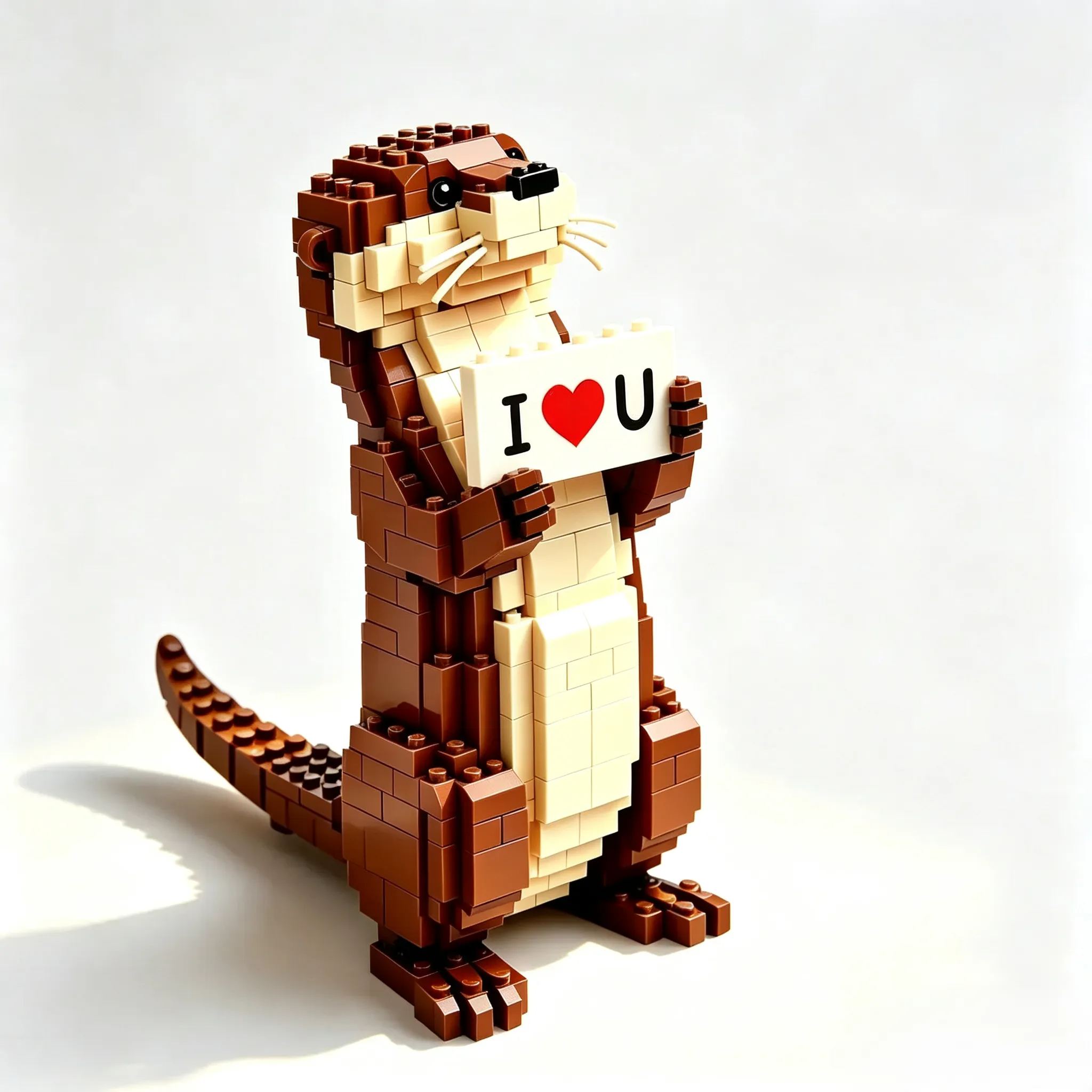 Cute Otter Building Block Set-I Love You Keepsake Edition