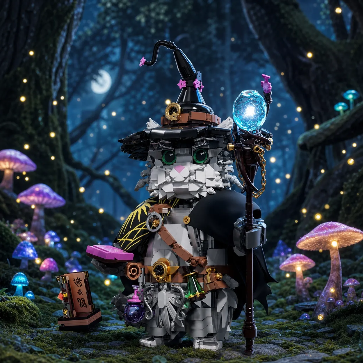 Wizard Cat Building Blocks