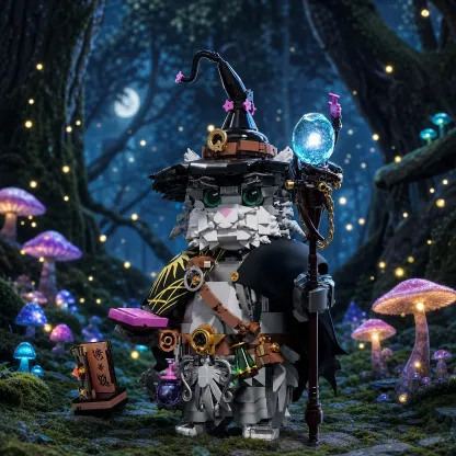 Wizard Cat Building Blocks