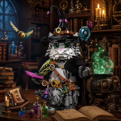 Wizard Cat Building Blocks