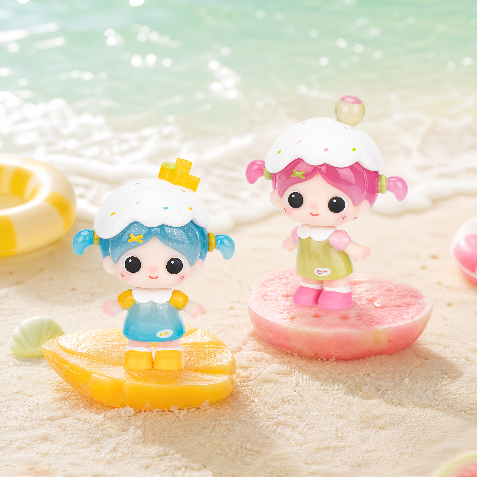 Piupu - Fruity Rainbow Beans PVC Blind Box smiling character toy