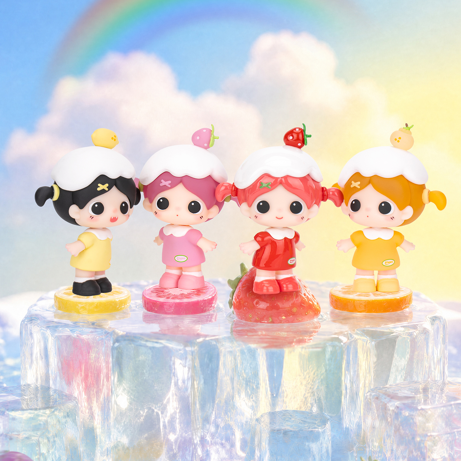 Piupu - Fruity Rainbow Beans PVC Blind Box standing collectible