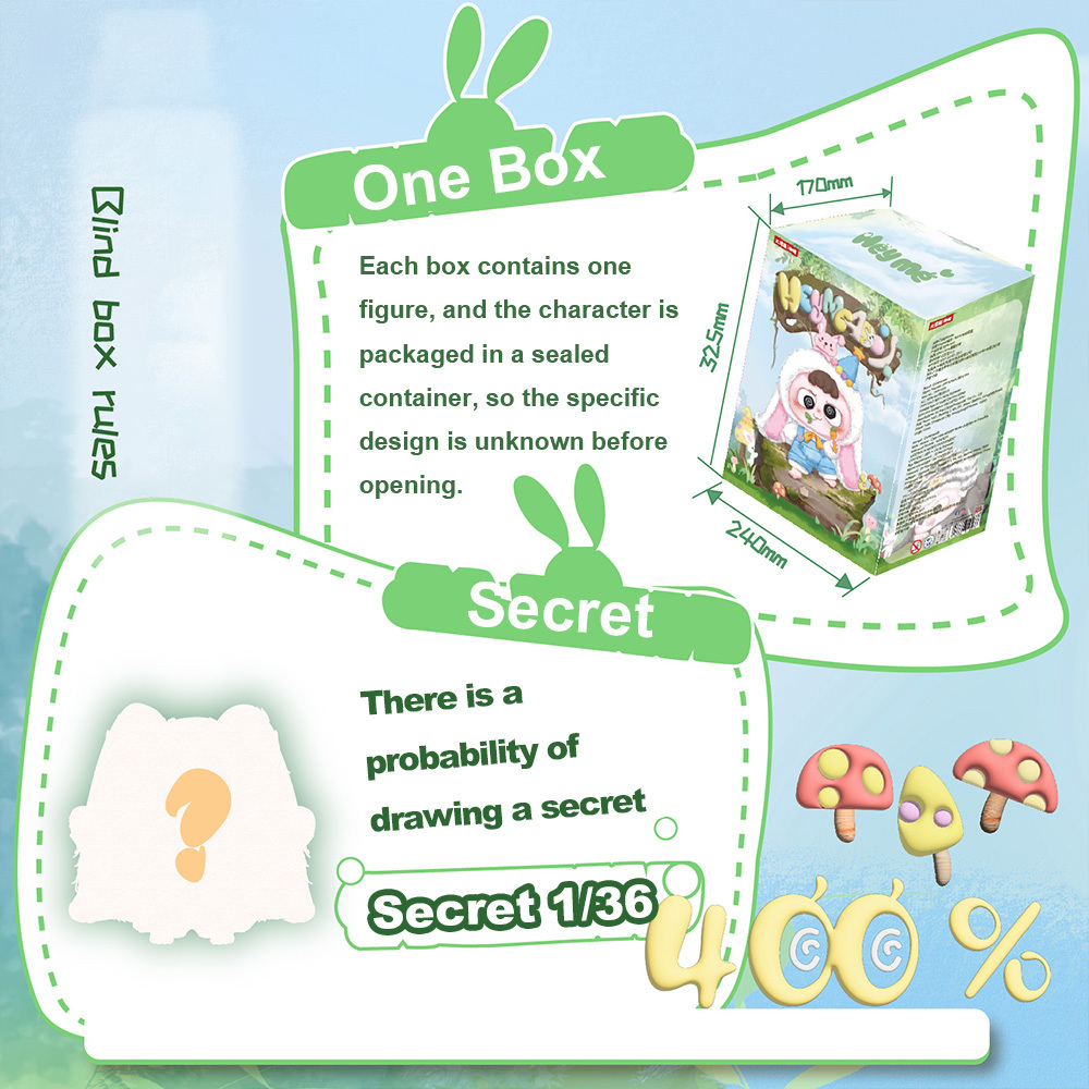 Heyme - 400%Plush Blind Box（Babythree Official）
