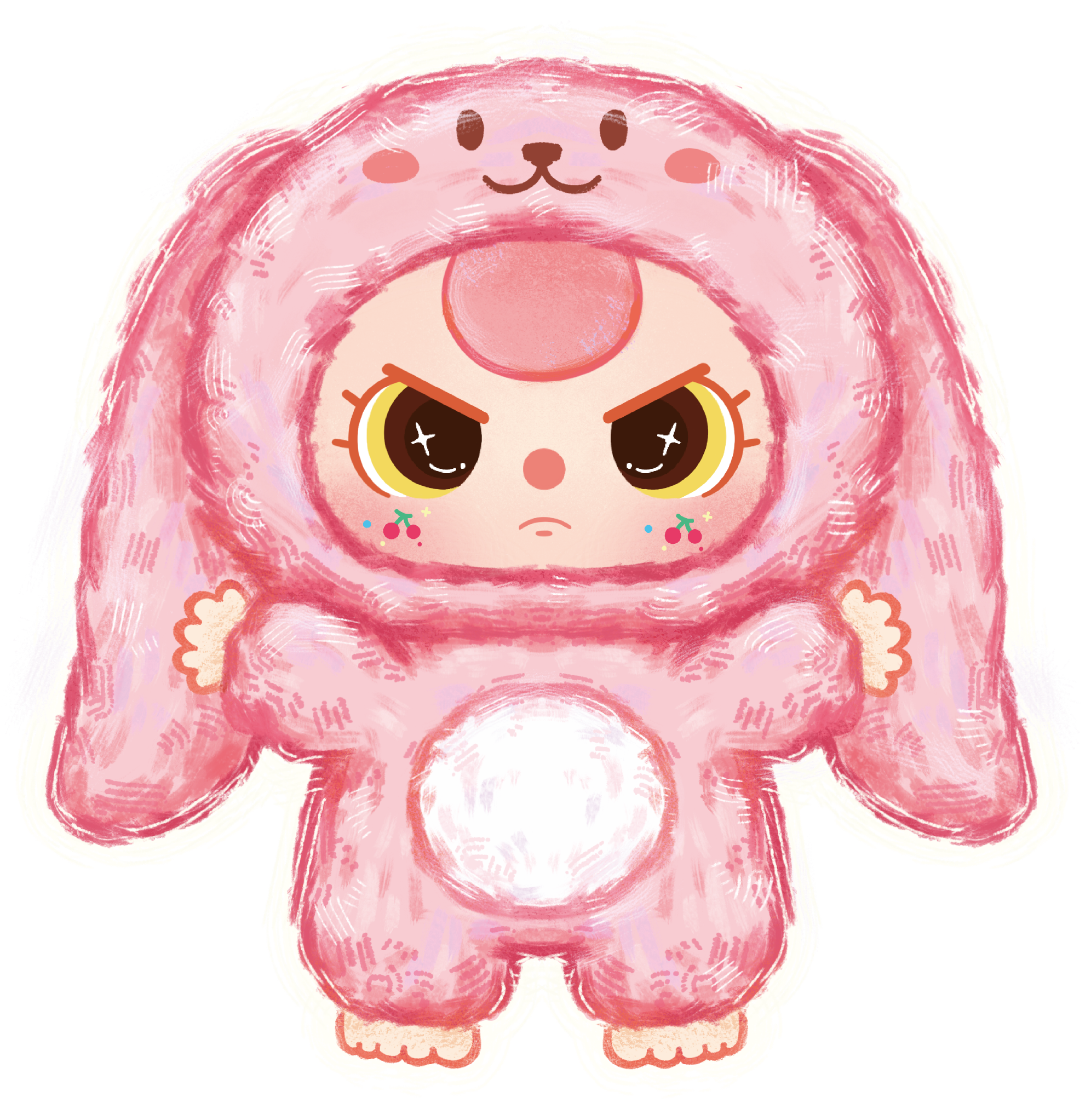 babythree 1000％ V２ うさぎ ピンク 丸目 babythree 1000％ V2 うさぎ ピンク 丸目 babythree 1000% うさぎ