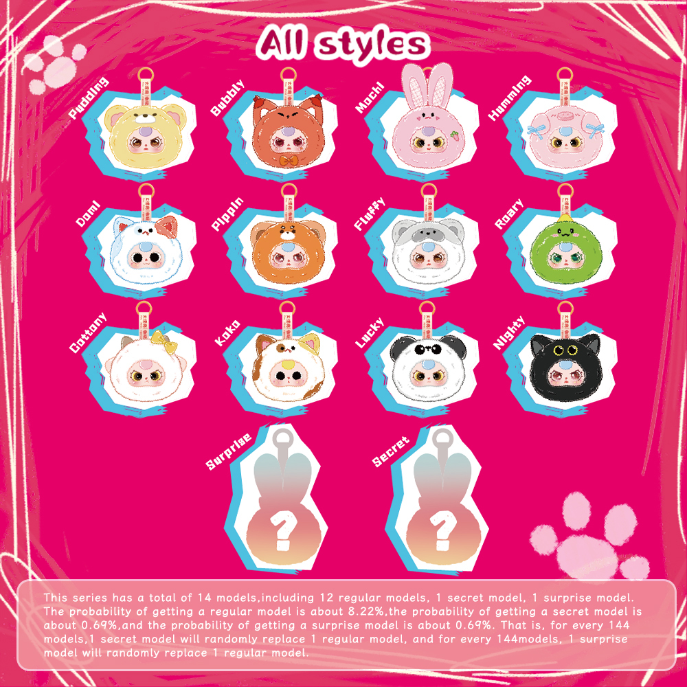 Baby Three - Tiny Animal Plush Blind Box（Babythree Official）