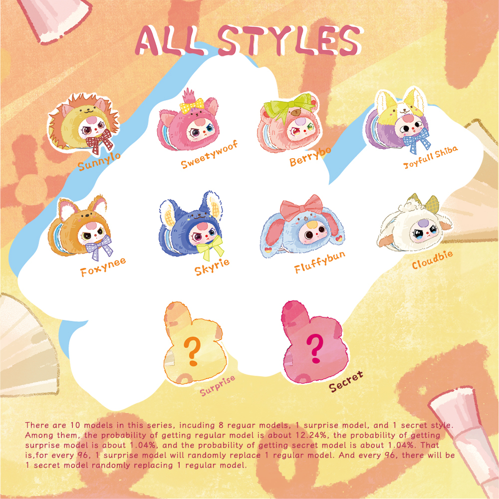 Baby Three - Vanity Mirror Plush Blind Box（Babythree Official）