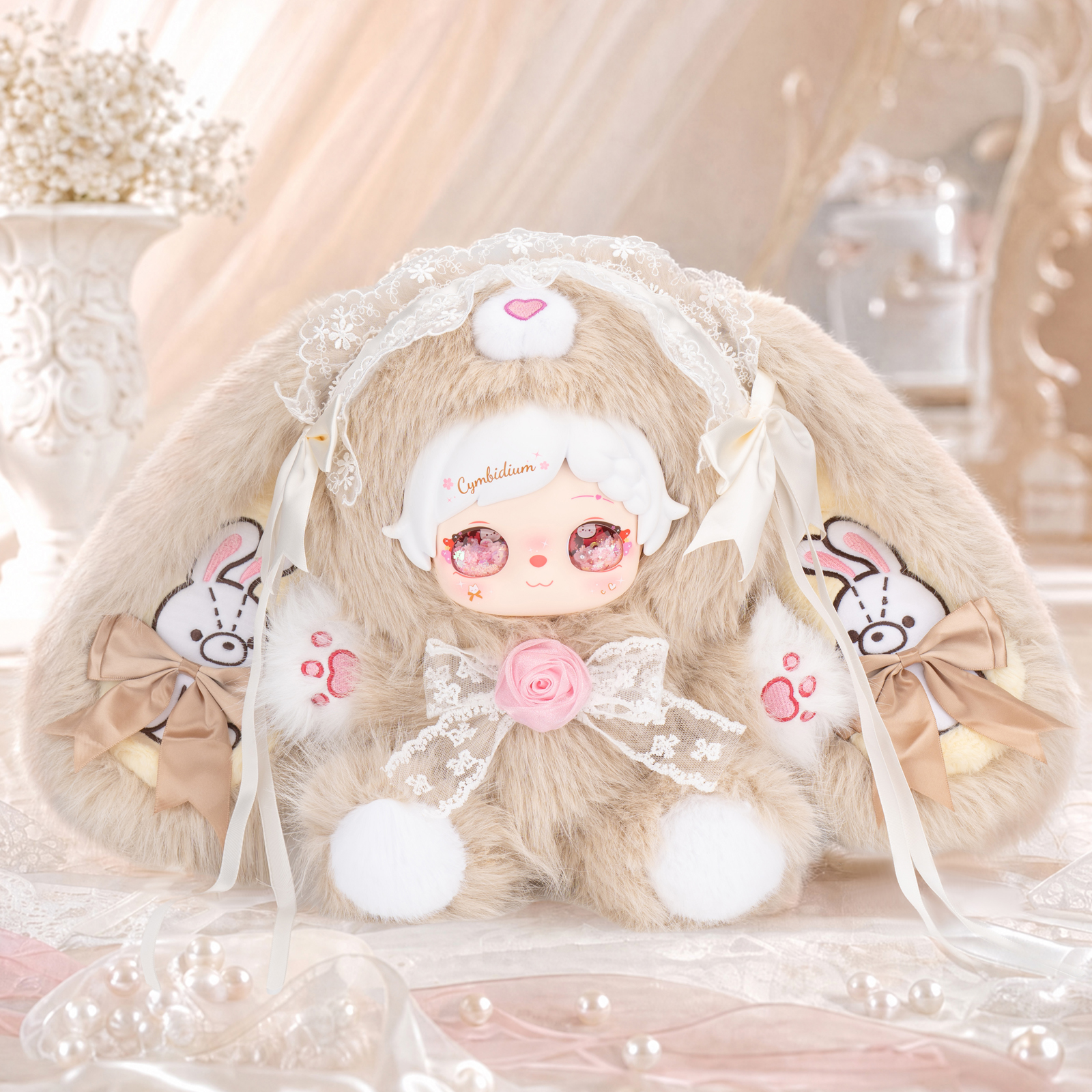 Pixie Zoey Flower & Tea Party 600% Series Plush Doll front view collectible plush toy