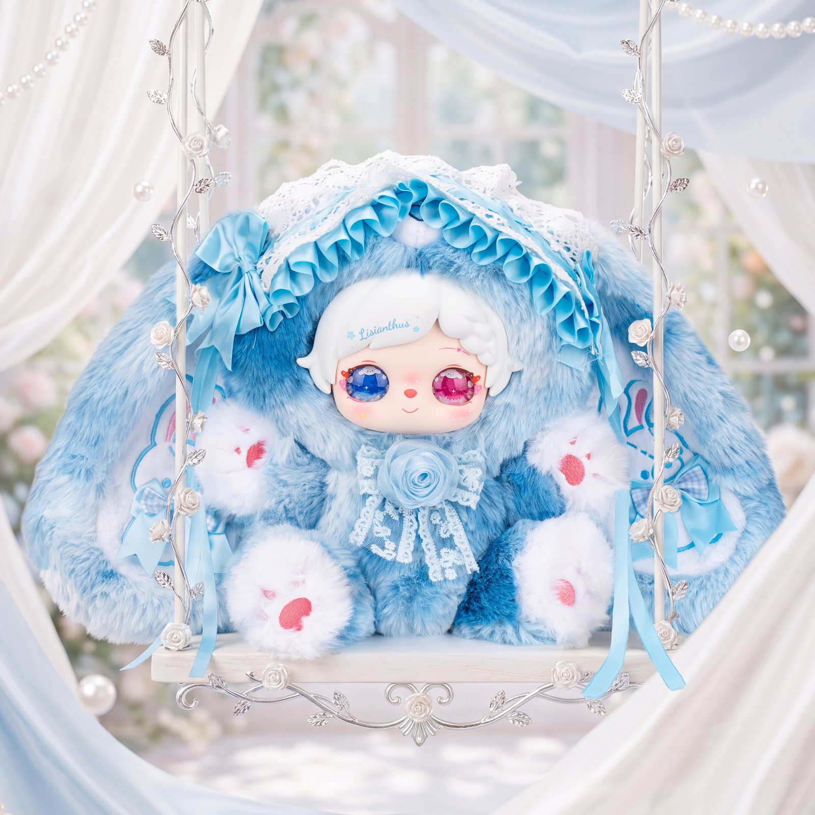 Pixie Zoey Flower & Tea Party 600% Series Plush Doll character close-up plush design