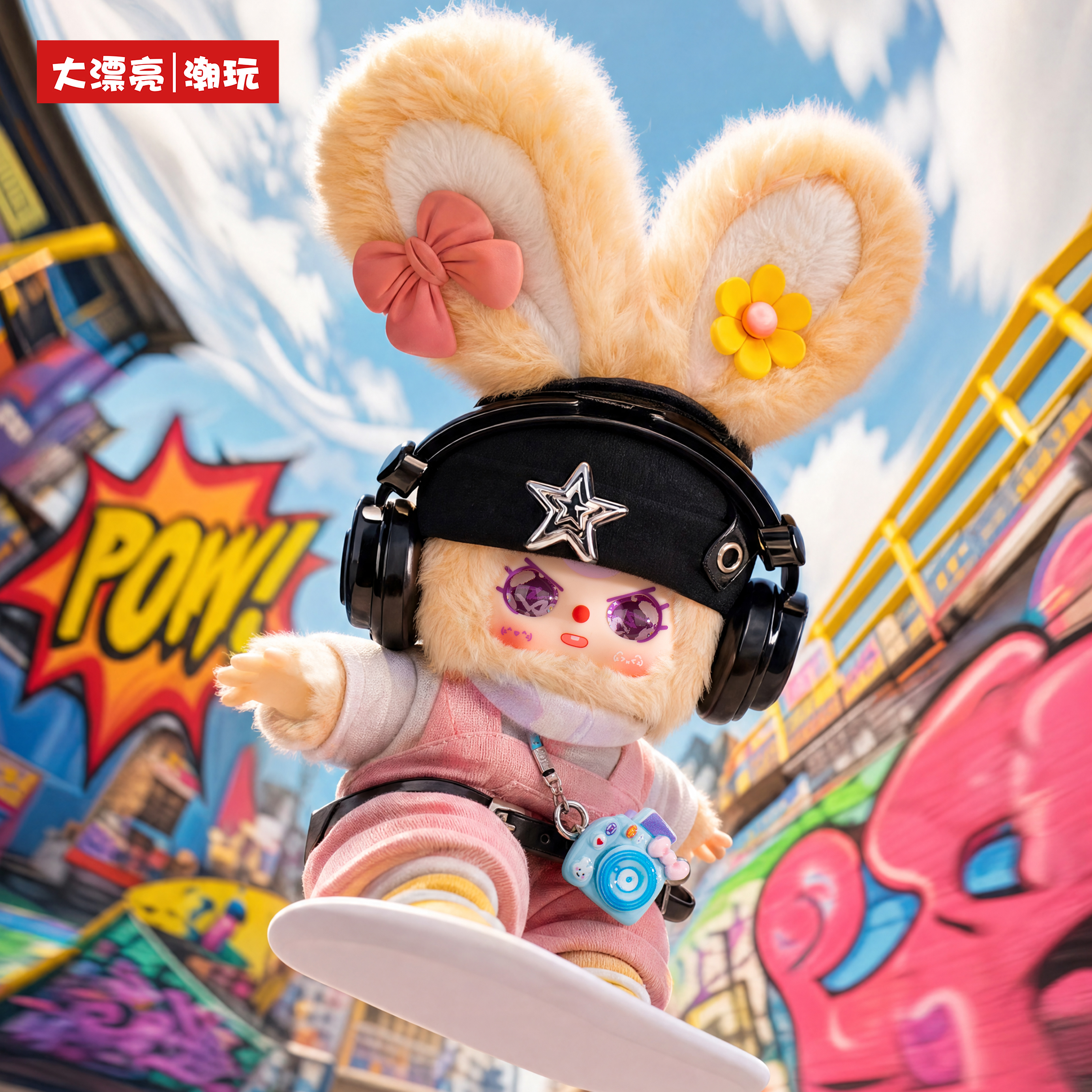 Baby Three Go! Youth Series Plush Blind Box front view collectible plush toy