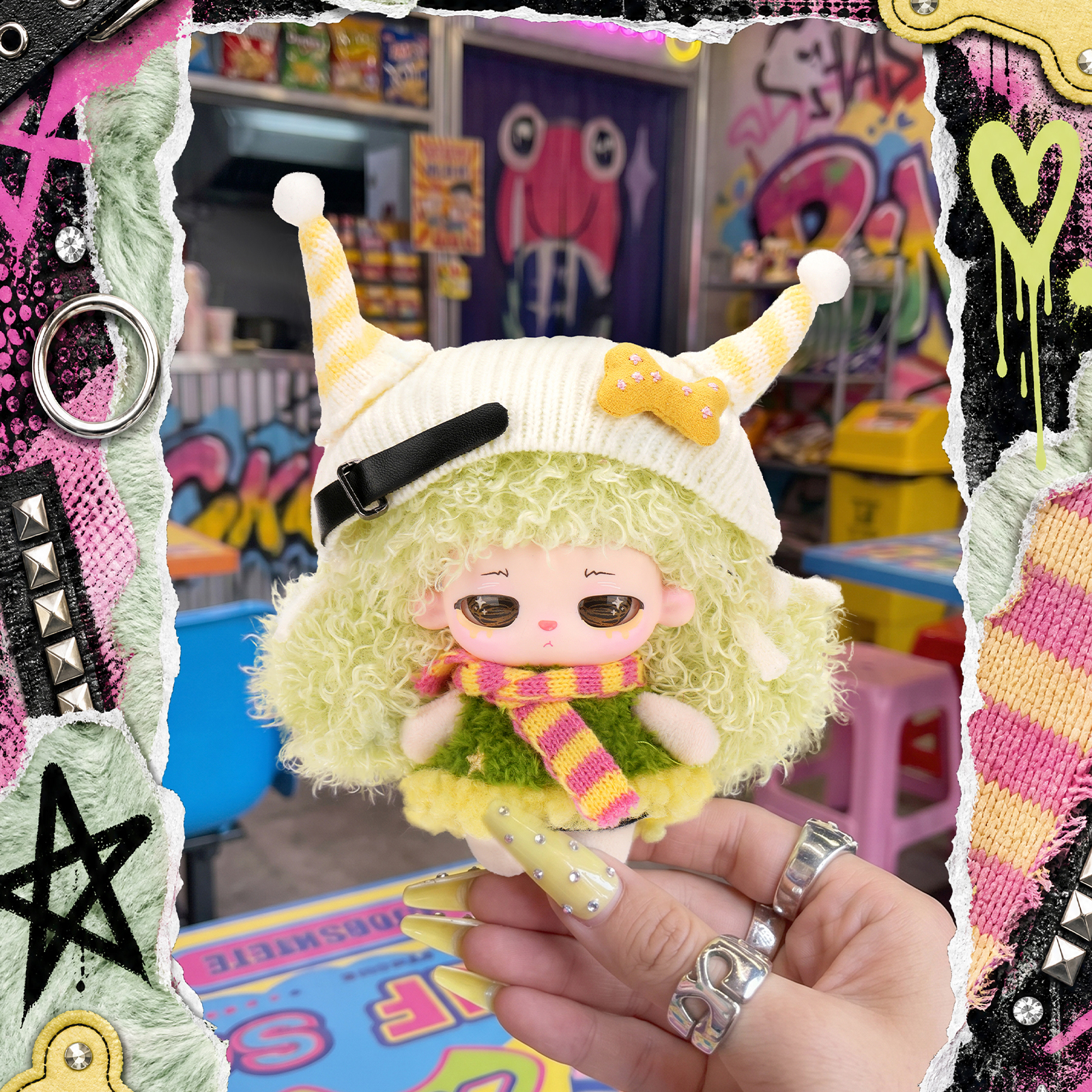 Sang Sang Fluffy Frenzy Series Plush Blind Box front view collectible plush toy