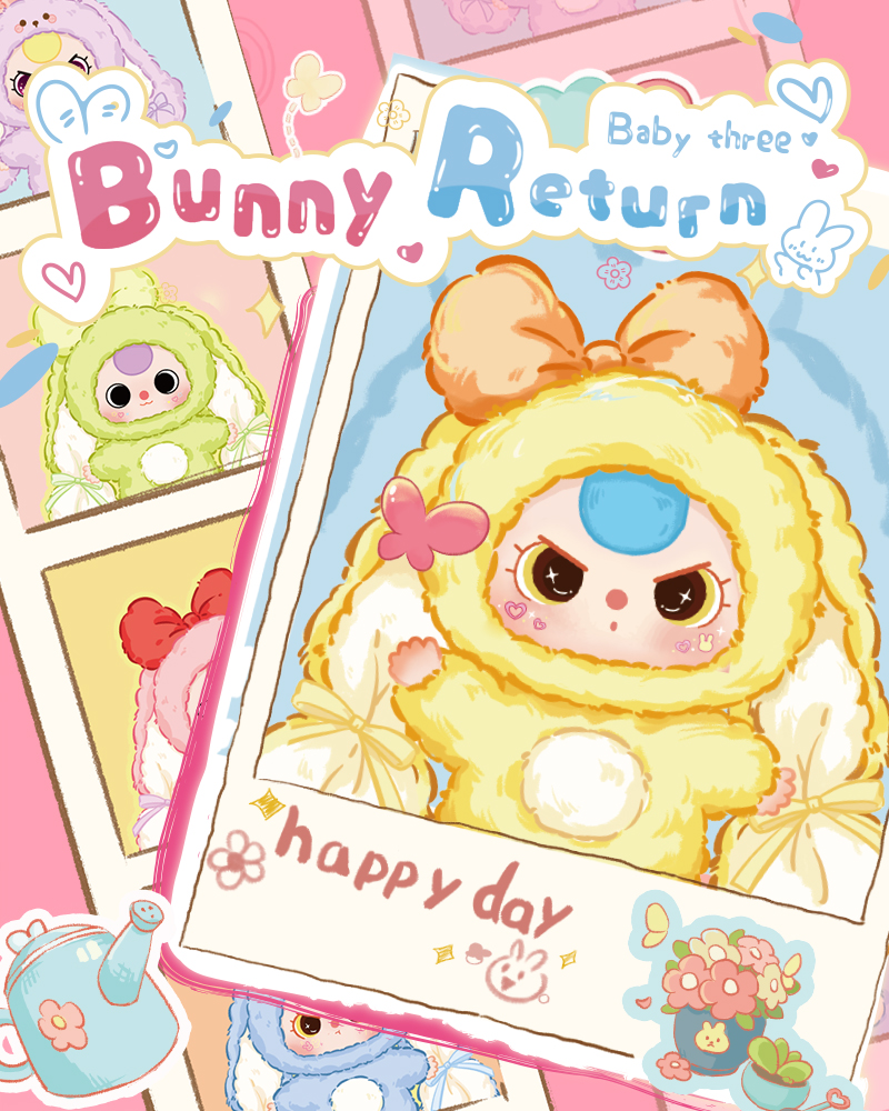 Baby Three Bunny Return Plush Blind Box（Babythree Official）