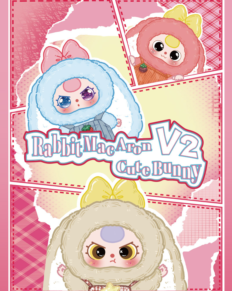 Baby Three Rabbit Macaron Cute Bunny V2 Plush Series lucky bag（Babythree Official）