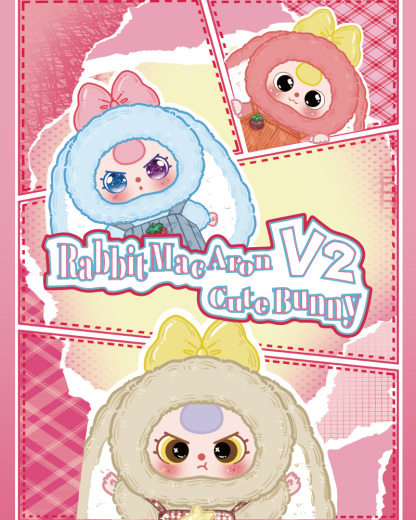 Baby Three Rabbit Macaron Cute Bunny V2 Plush Series lucky bag（Babythree Official）