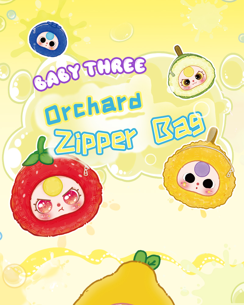 Baby Three Orchard Zipper Bag Plush Blind Box（Babythree Official）