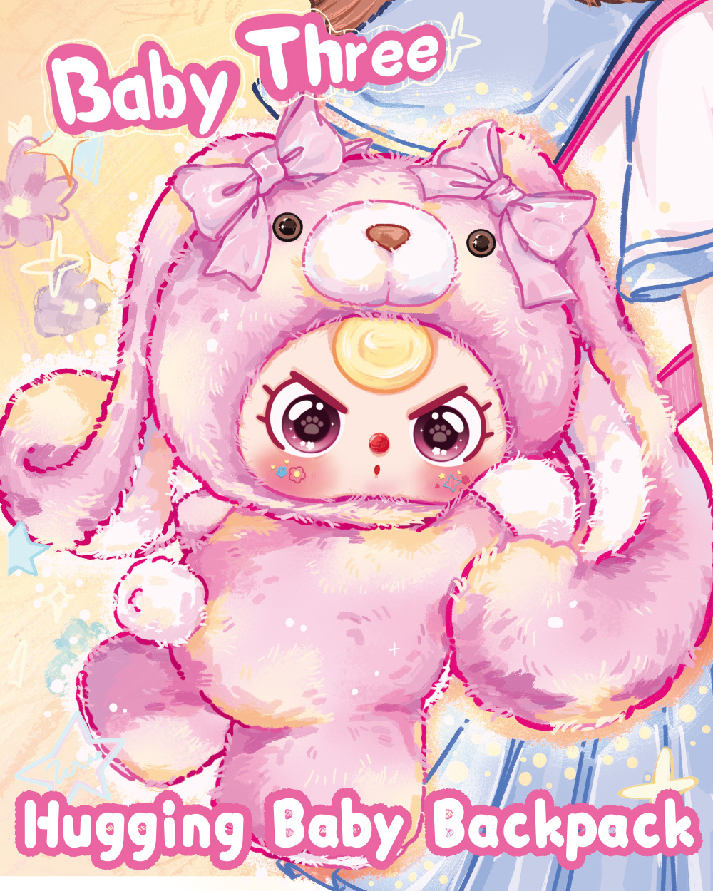 Baby Three - Hugging Baby Backpack Plush Blind Box（Babythree Official）