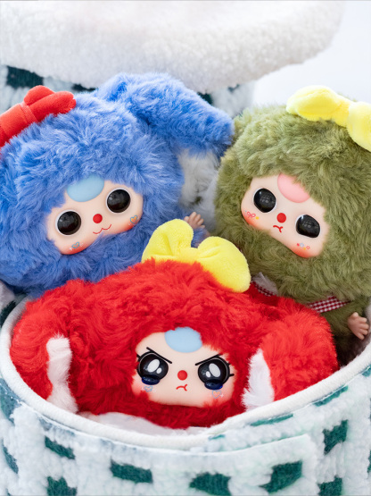 ぬいぐるみ Baby three Macaron Bunny V2 Blindbox Baby Three Macaron Monsters Series Blind Box 娃三岁马卡龙小