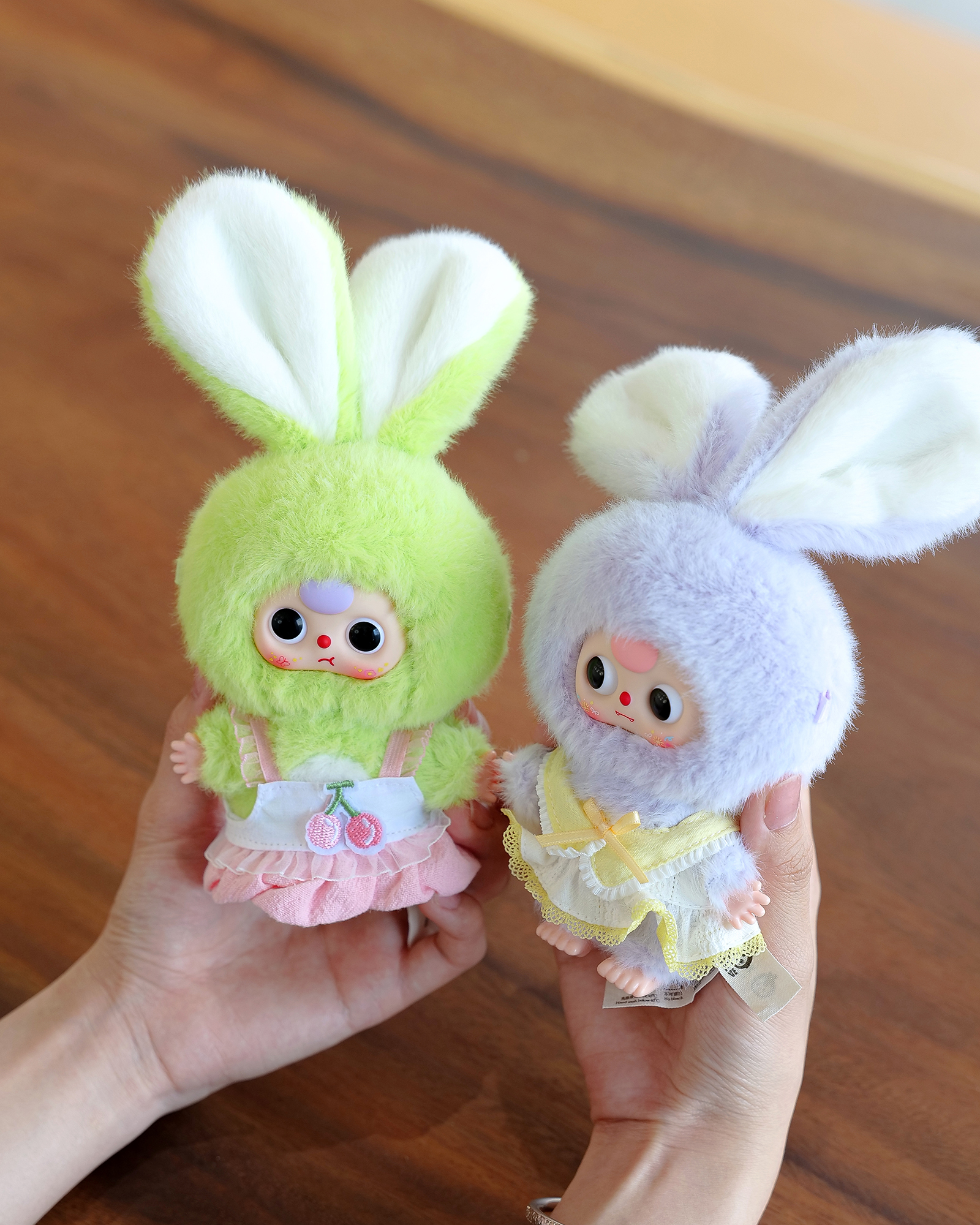 Baby Three Rabbit Macaron Cute Mini Bunny Plush Blind Box