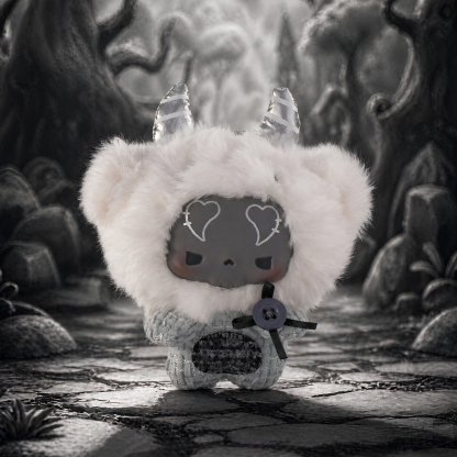 GUGU Grayscale Symphony Series Plush Blind Box adorable plush figure close-up