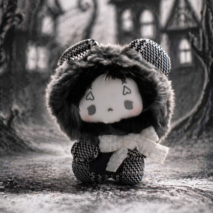 GUGU Grayscale Symphony Series Plush Blind Box soft plush fabric and embroidery details