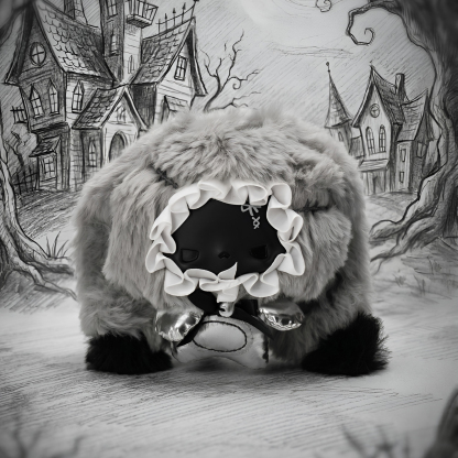 GUGU Grayscale Symphony Series Plush Blind Box character close-up plush design