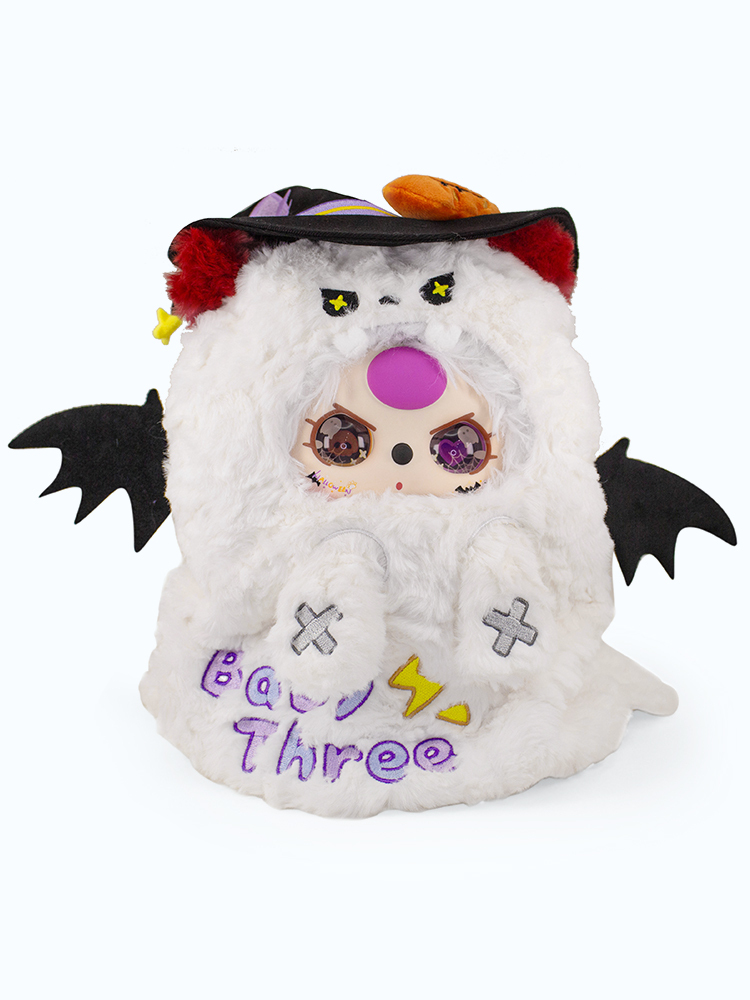 Baby Three 400% Halloween Limited Set(White&Orange) Plush Series Lucky Bag（Babythree Official）