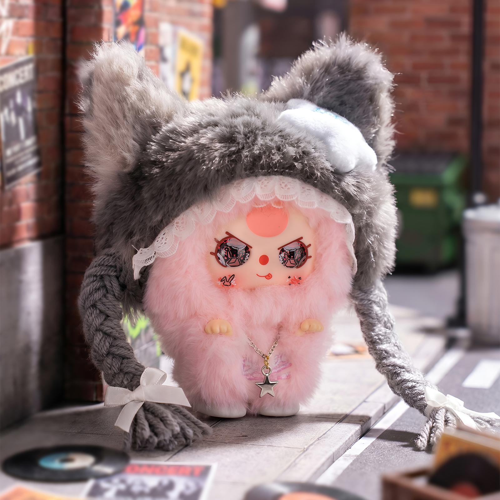 Baby Three Rebel Project Series Plush Blind Box smiling character plush toy
