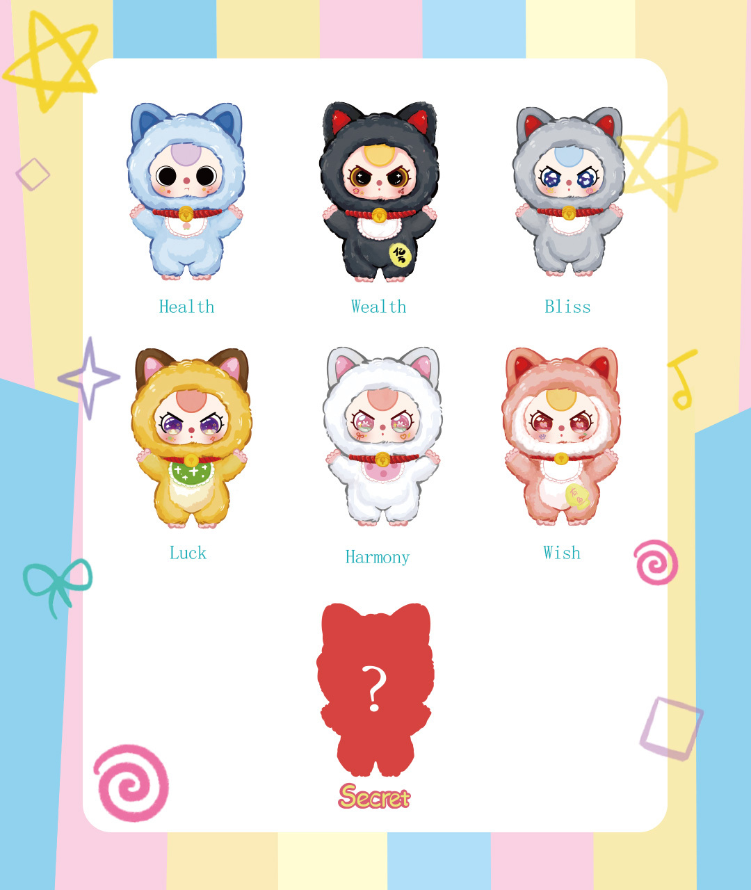 Baby Three - Billionaire cat plush lucky bag（Babythree Official）