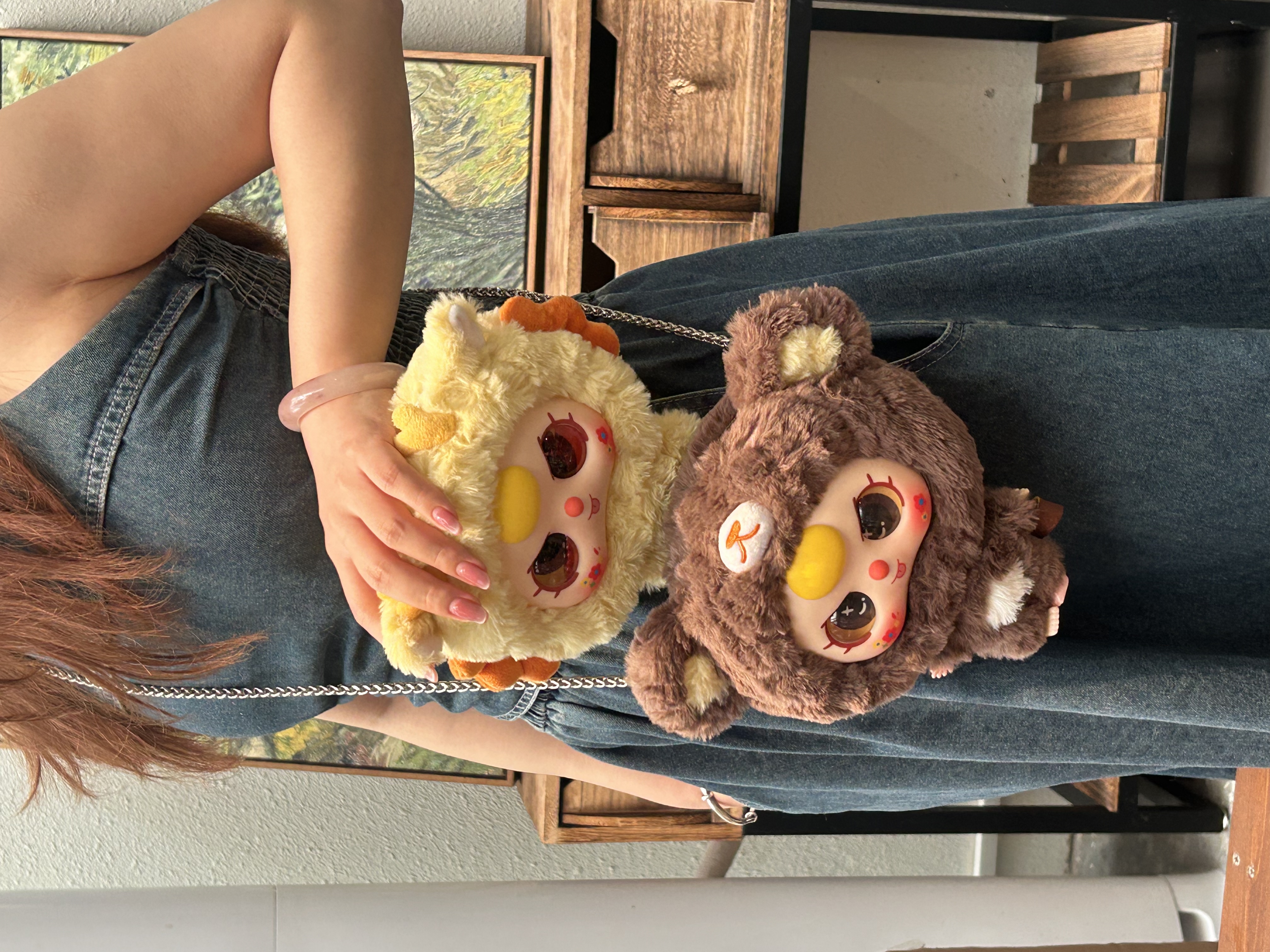 Baby Three Big Head Baby Zipper Bag Plush Series Blind Box