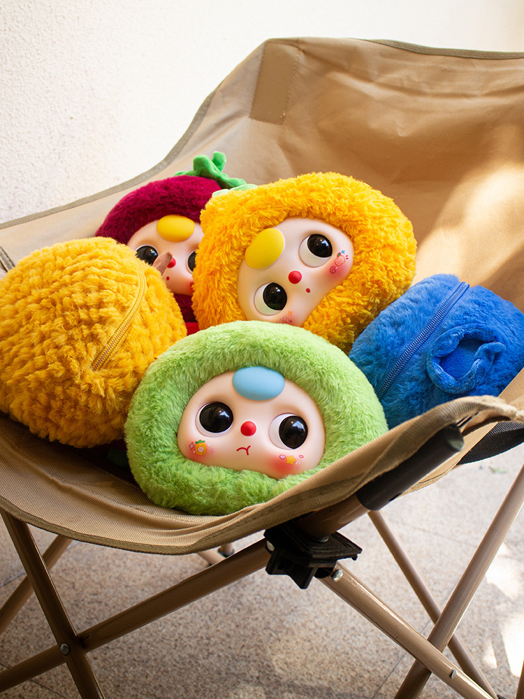 Baby Three Big Head Baby Zipper Bag Plush Series Blind Box