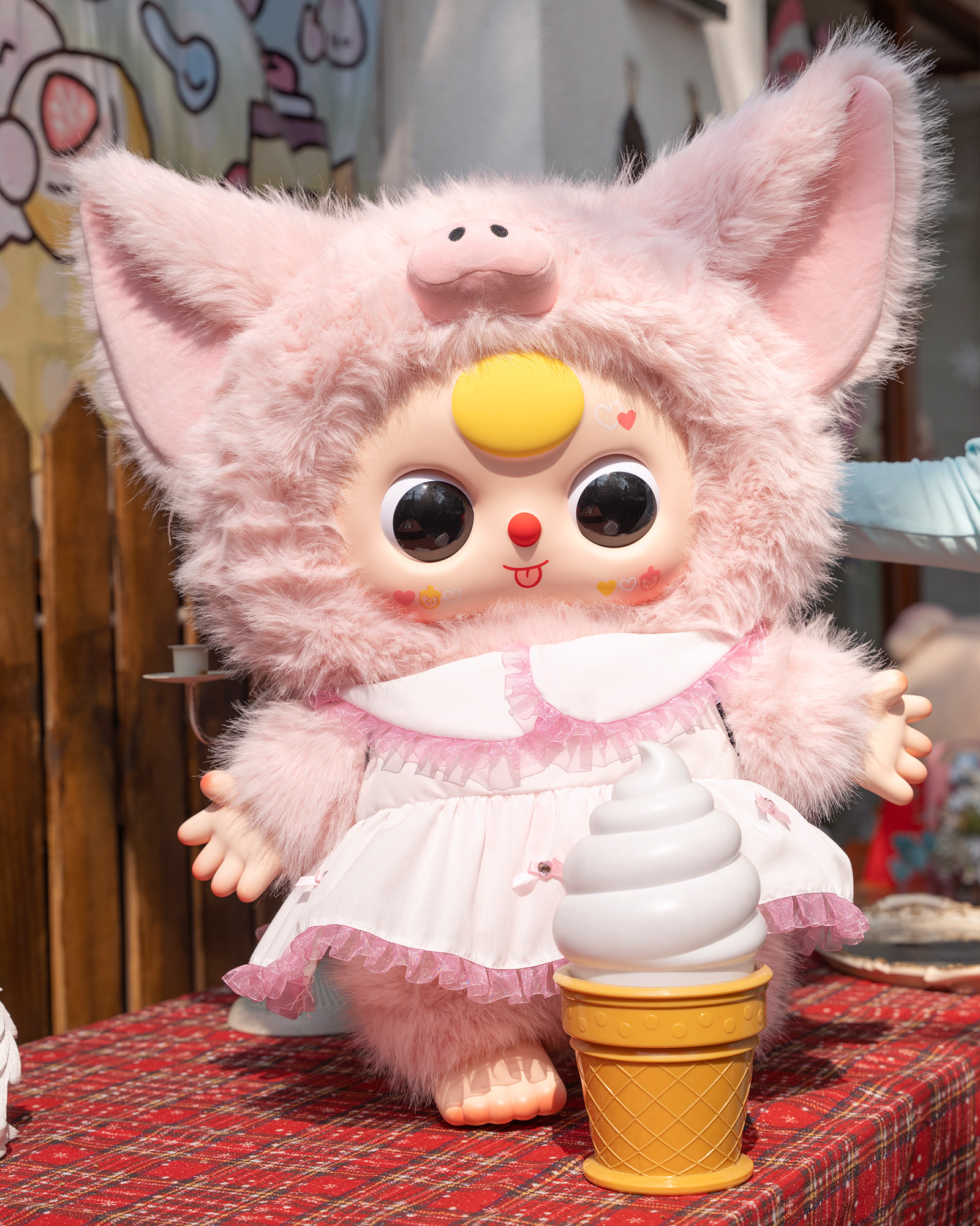ぬいぐるみ Babt three 1000% Copy]Baby Three 1000% Big Plush Animal Series Lucky Bag