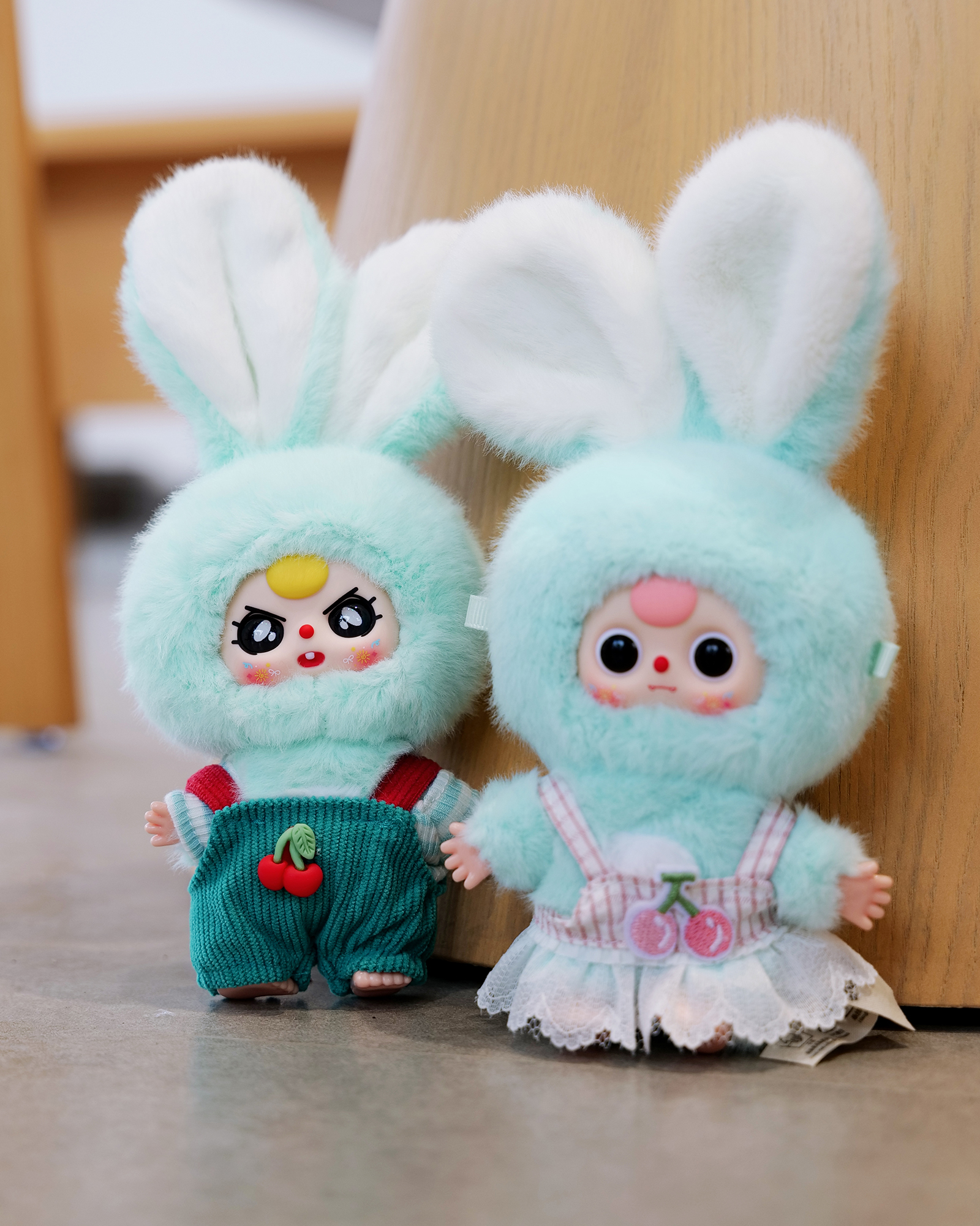 【2025正規激安】 Mini Cute Macaron Rabbit Three Baby Bunny Box Blind Plush ぬいぐるみ